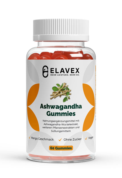 <strong>Ashwagandha Gummies -           Zutaten : </strong>Maltitollösung (Süßungsmittel, 60,41%), Gereinigtes Wasser (Trägerstoff), Erythrit (Süßungsmittel, 7,61%), Sorbit (Feuchthaltemittel), Pektin (Geliermittel), Zitronensäure (Säureregulator), Natriumcitrat (Säureregulator), Natürliches Mango-Aroma (0,21%), Beta-Carotin (Farbstoff), Sonnenblumenöl (Überzugsmittel), Carnaubawachs (Überzugsmittel),